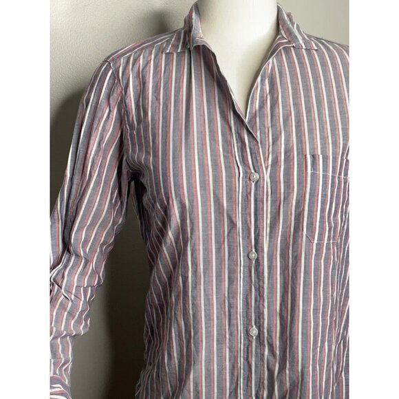Anthropologie Grayson the Hero Button Up Striped Shirt Size XS NWT - Picture 2 of 7